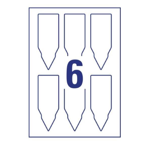 Avery Zweckform - Poliestere - frosted - micro-perforato - bianco - 128 x 47 mm 60 etichette (10 foglio(i) x 6) etichette